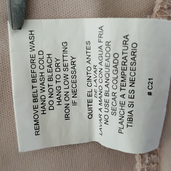 🆕️ AS U WISH Pink Chevron Print Sleeveless Belted Dress JUNIORS SIZE: L - Picture 11 of 12